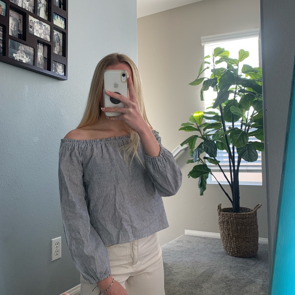 brandy Melville striped blouse